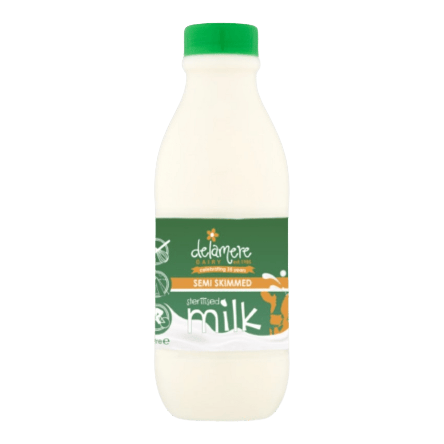 Delamere Dairy Semi Skimmed Sterilised Milk - 1Ltr - Spec Milk 24 hrs