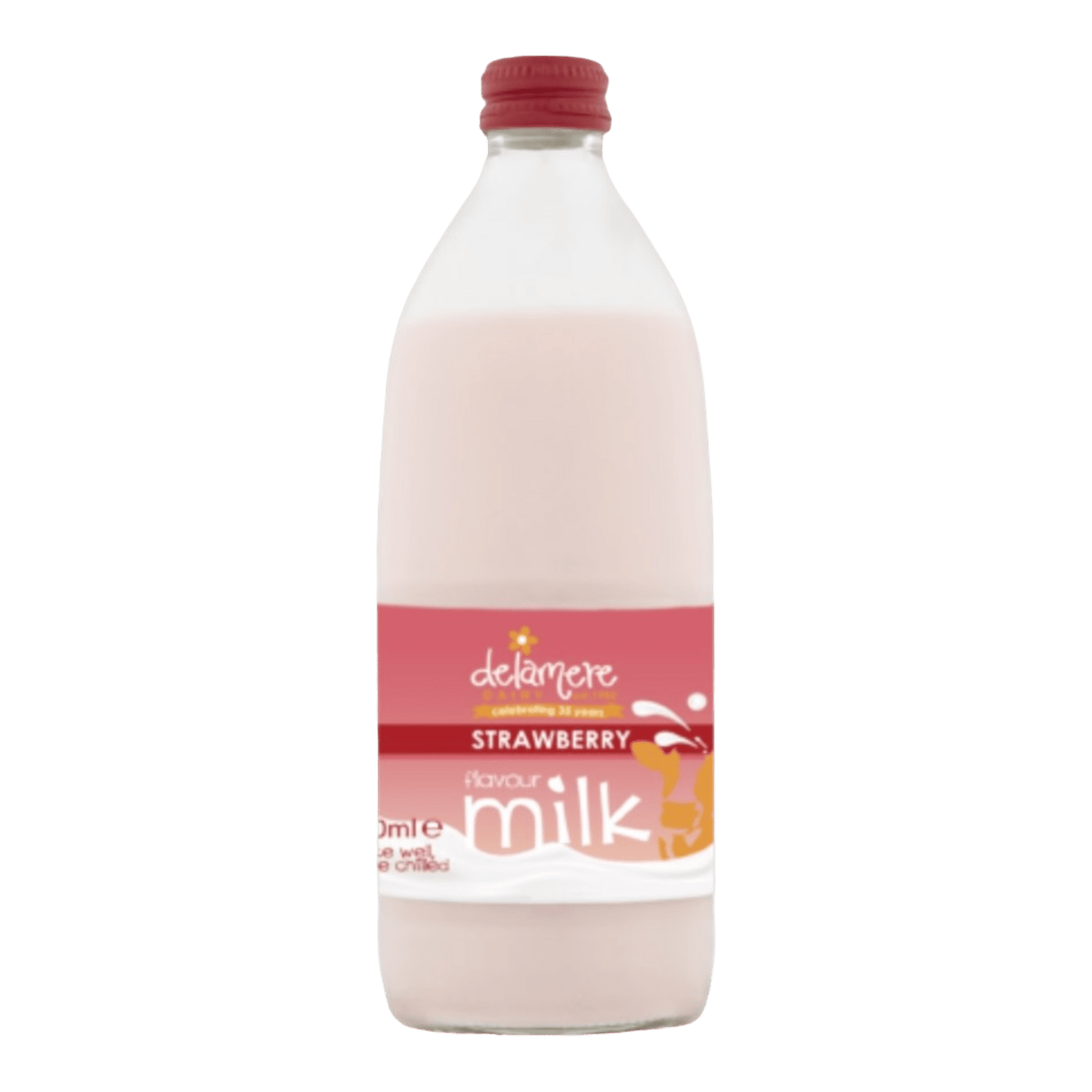 Delamere Dairy Strawberry Flavour Milk - 500ml - Spec Milk 24 hrs