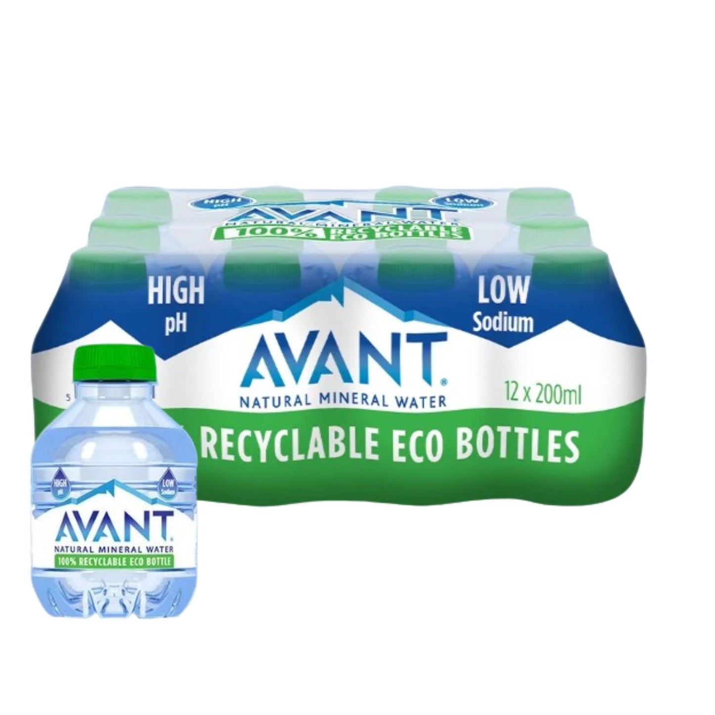 Avant Natural Mineral Water | 200ml Pocket Size | High pH & Low Sodium