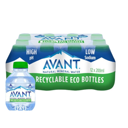 Avant Natural Mineral Water | 200ml Pocket Size | High pH & Low Sodium