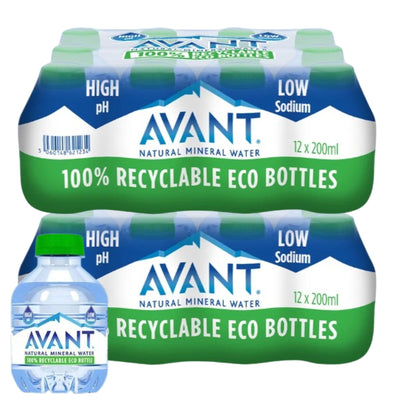 Avant Natural Mineral Water | 200ml Pocket Size | High pH & Low Sodium