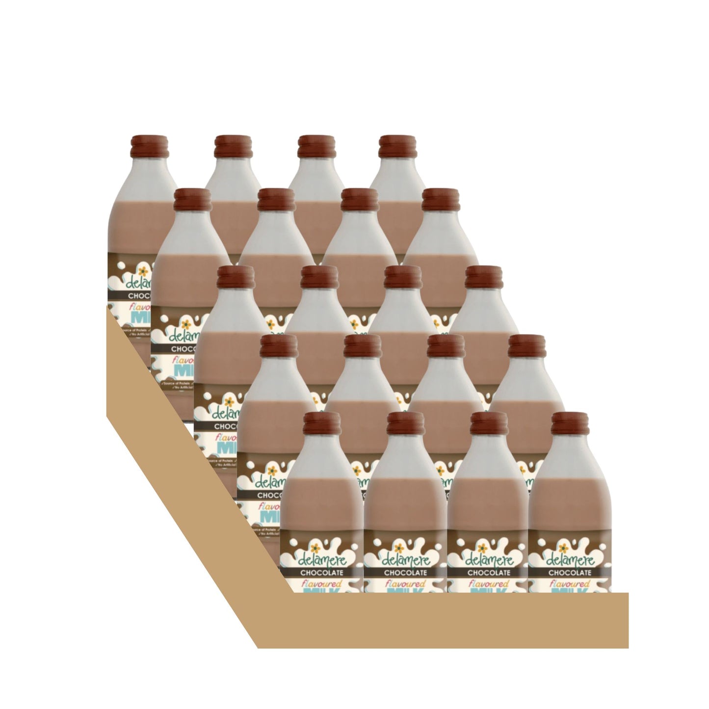 Delamere Chocolate Flavour Milk – 240ml Glass Bottle