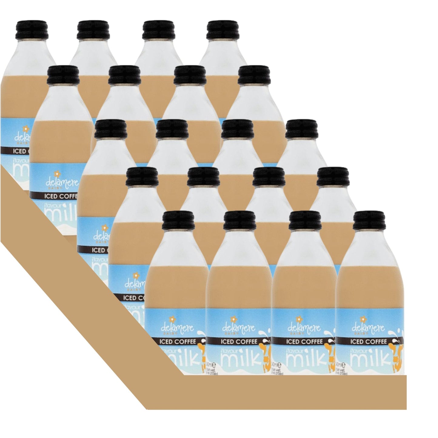 Delamere Dairy Iced Coffee Flavour Milk - 240ml Glass Bottle