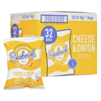 Seabrook Cheese & Onion Crisps 31.8g