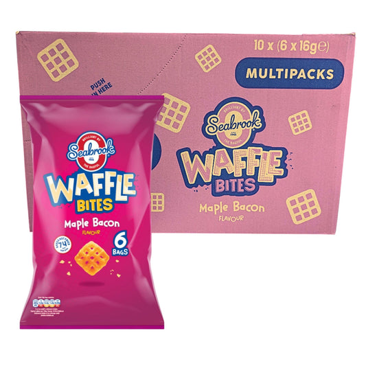Seabrook Waffle Bites | Maple Bacon | 6 x 16g Multipack