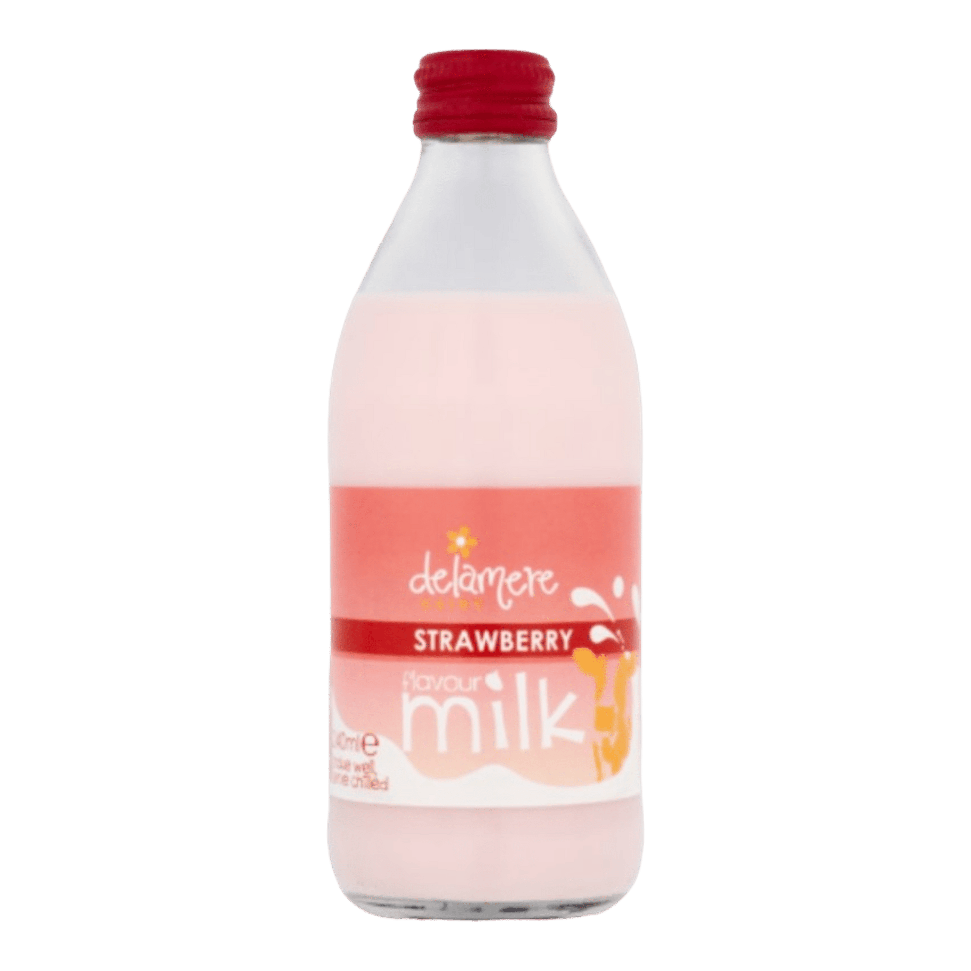 Delamere Dairy Strawberry Flavour Milk - 240ml - Spec Milk 24 hrs