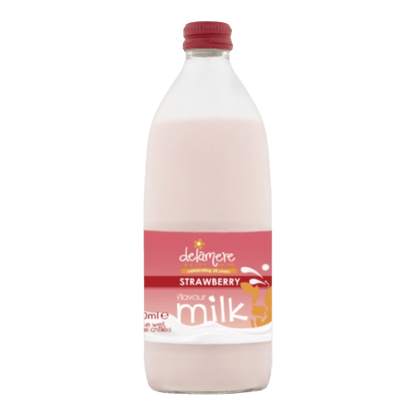 Delamere Dairy Strawberry Flavour Milk - 500ml - Spec Milk 24 hrs
