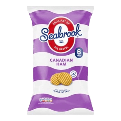 Seabrook Canadian Ham Multipacks - 6 x 25g - Spec Milk 24 hrs