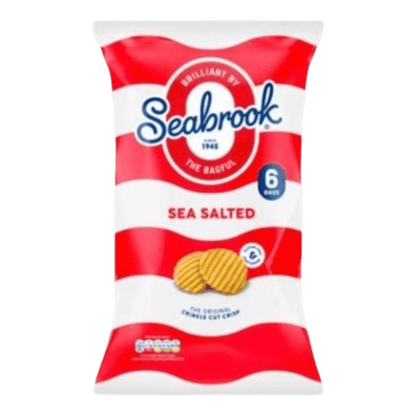 Seabrook Sea Salted Crisps Multipack - 6 x 25g - Spec Milk 24 hrs